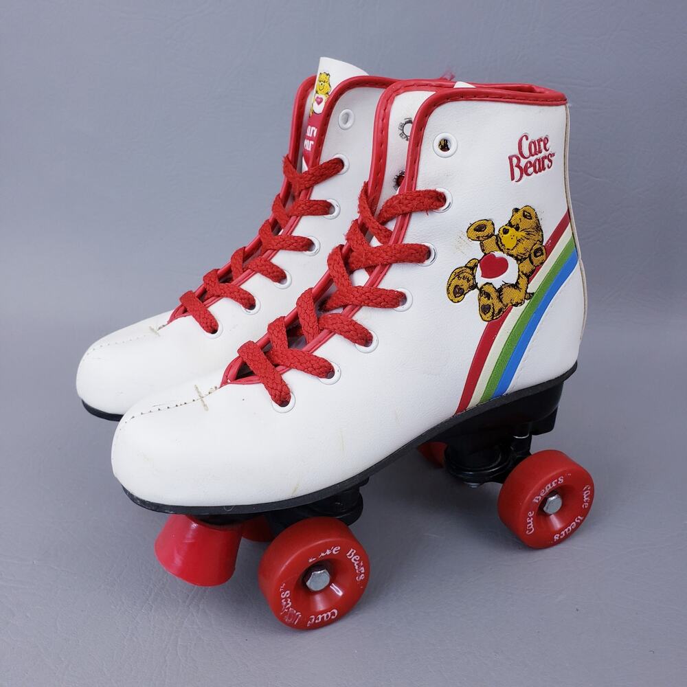 Vtg 1983 Care Bears Roller Skates Child’s American Greetings by Brookfield Sz 1
